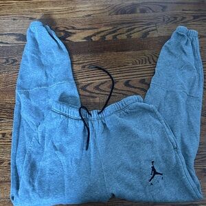 Jordan Kids Gray Sweatpants with Black Logo
